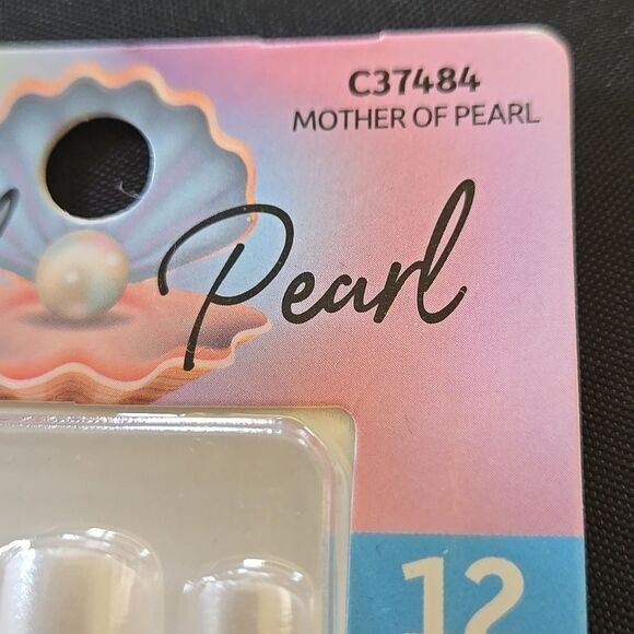 12pc Iridescent Glossy Press-on Nails New Mother Of Pearl Color Womens Ladies - Picture 5 of 12